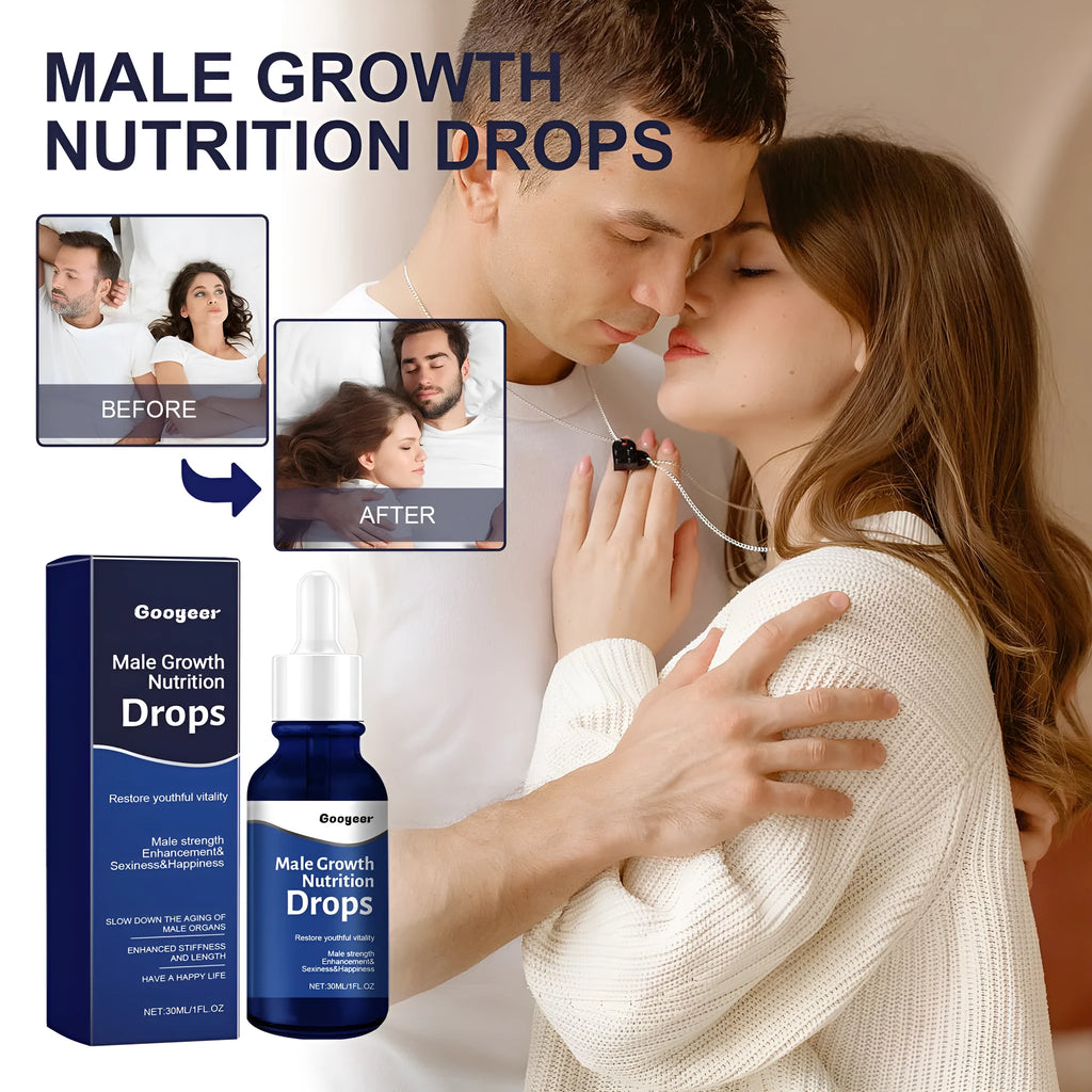 30ml bottle of male body nutrition drops skincare serum for universal skin types