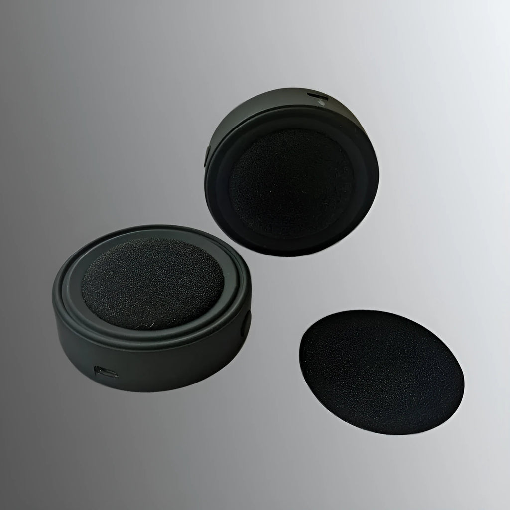 Black waterproof helmet Bluetooth headset with bilateral stereo earpieces and battery display