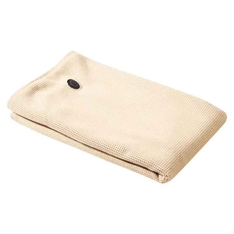 Electric blanket shawl in gardenia green double layer flannel synthetic fibre 150x80cm