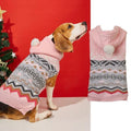 Green diamond pattern acrylic pet sweater for dogs and cats
