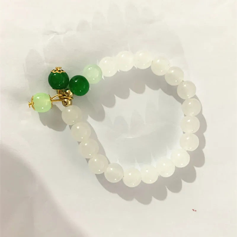 Tian Shan Cui Yu design women's alloy bracelet with electroplated S175 colour finish and adjustable closure