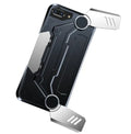 Black smartphone case with integrated gamepad buttons for iPhone 7 8.