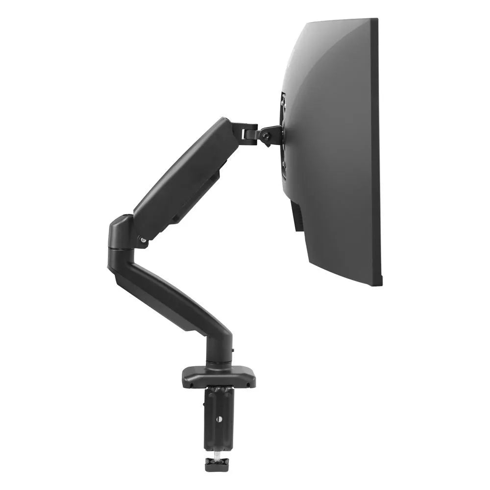 Black metal LCD screen rotating telescopic bracket elevated rack on table