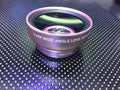 Aluminium alloy 0.45X wide-angle lens for smartphones in black, gold, rose gold, and silver.