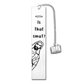 Stainless steel tassel style bookmark in gift box packaging