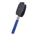 Black stainless steel brake caliper press with ratchet mechanism on bench