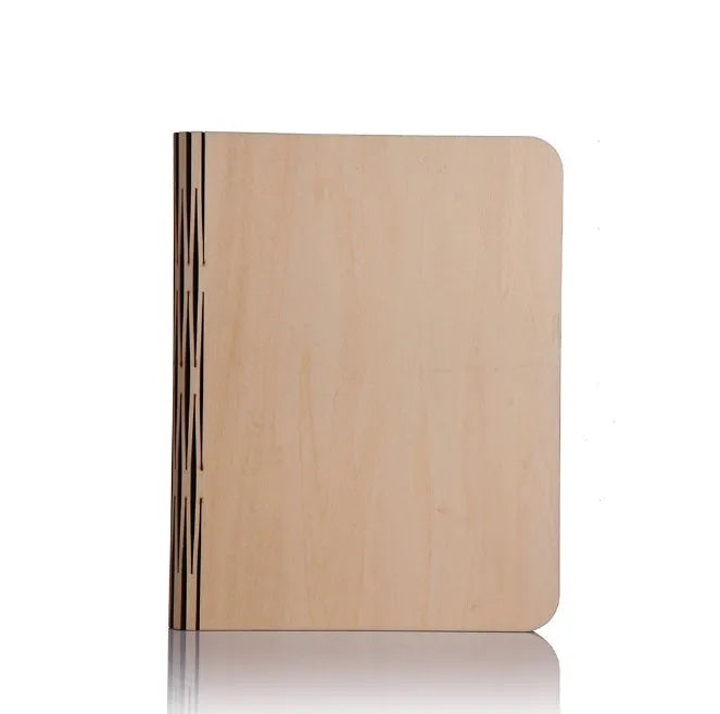 Solid wood USB book light in three size options with white and warm white light settings