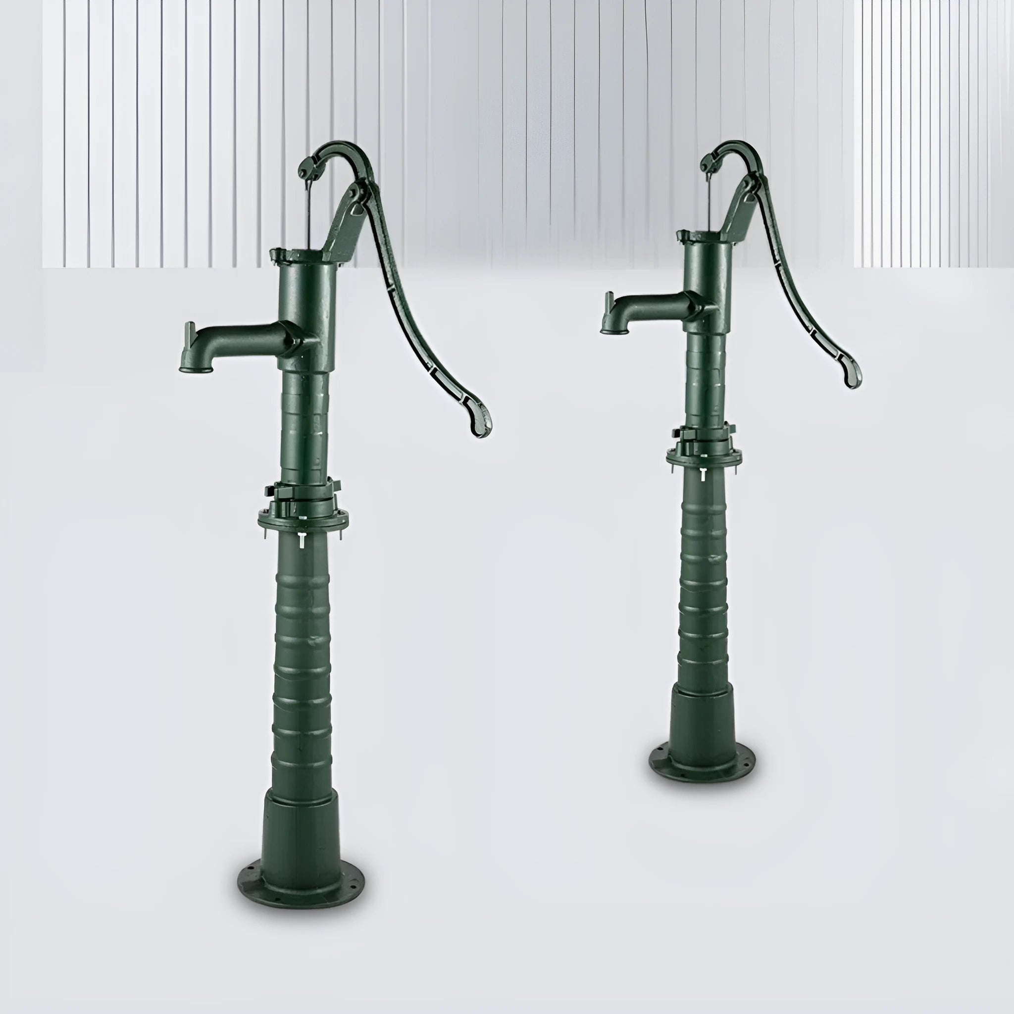 Cast iron manual water suction round pump for courtyard pool and fountain use