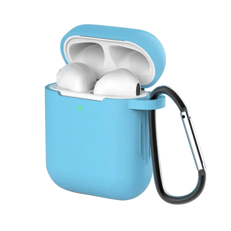 Silicone protective cover for Apple AirPods 1st and 2nd generation in various colours