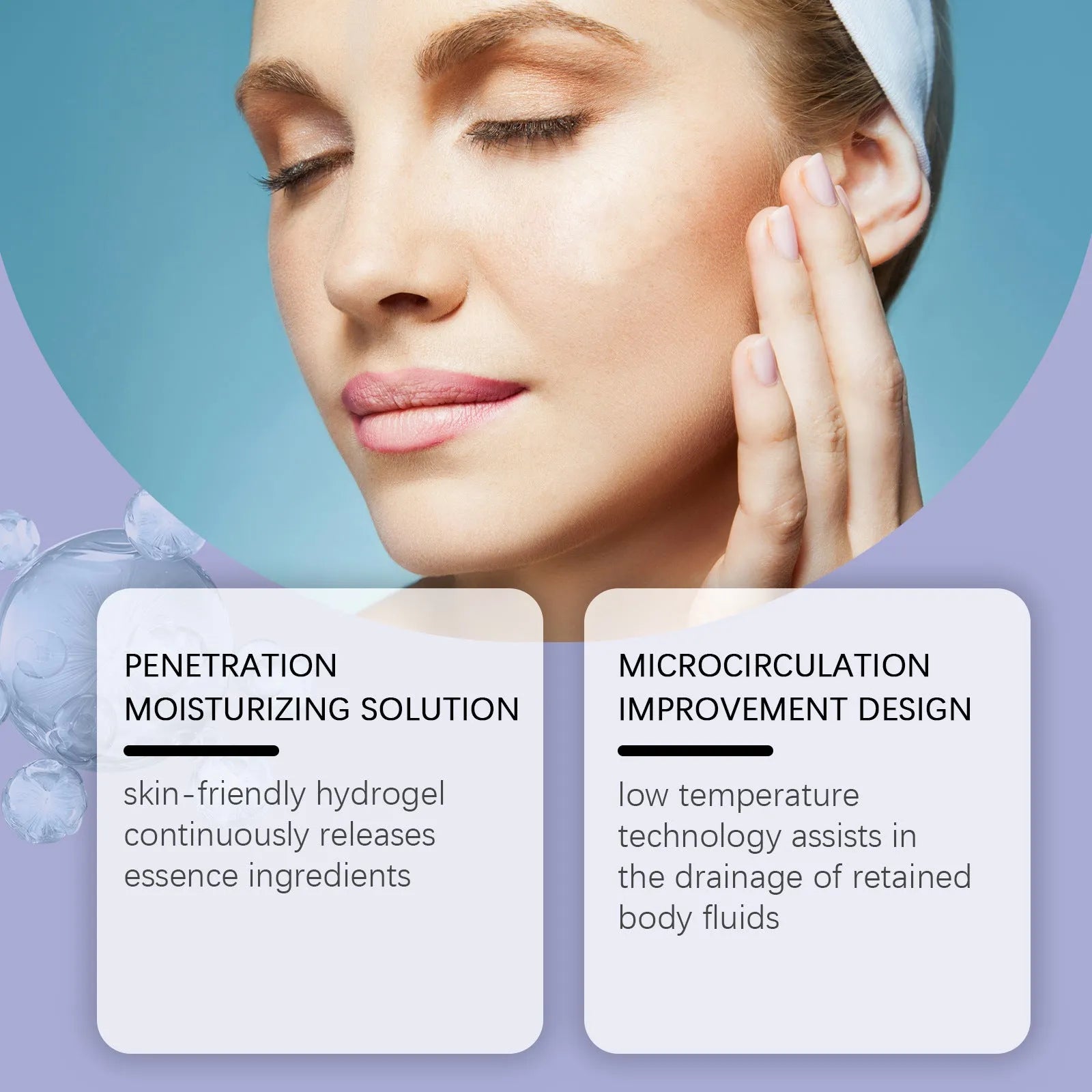 Collagen eye mask 12-pack with hyaluronic acid and grape water ingredients