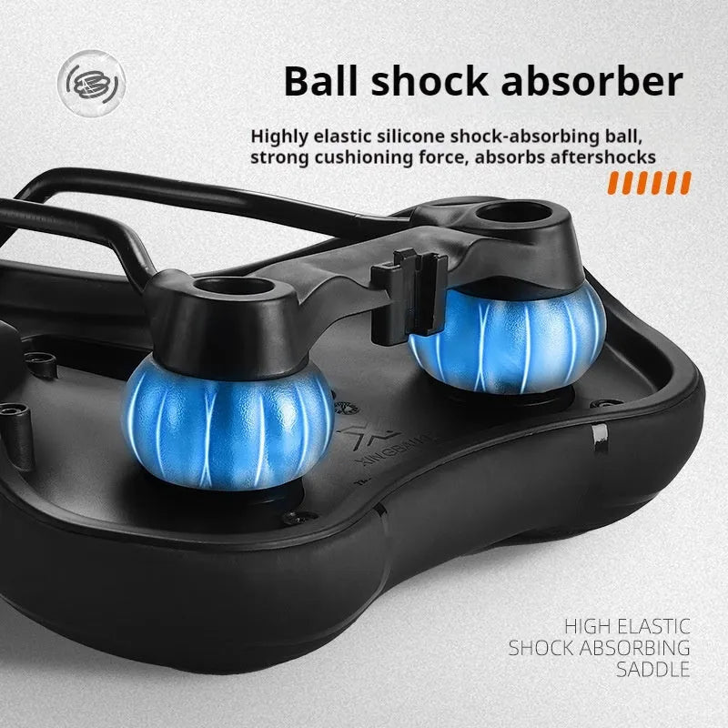 West Rider bicycle saddle cushion with high-elastic sponge and leather cover in black and colourful styles.