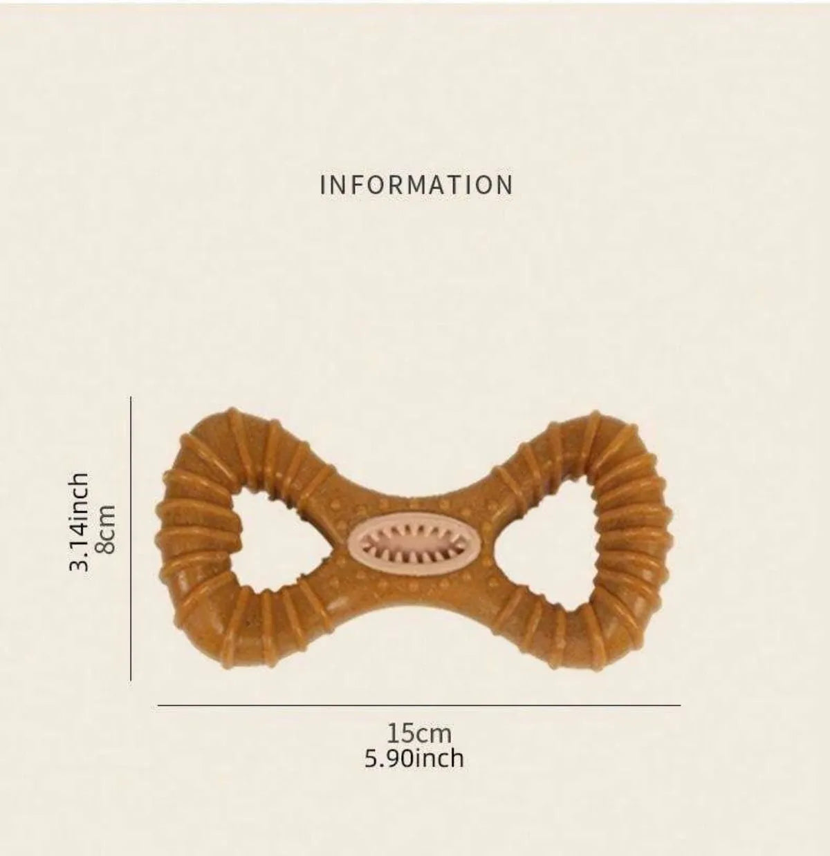 Dog chew toy bone with textured surface for teeth cleaning in 8-shape and Y-shape designs