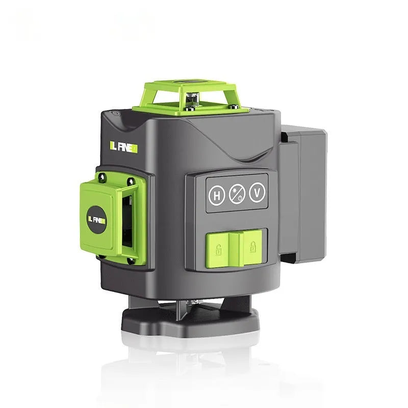 Green 16-line 3D self-leveling laser level unit with compact nylon and aluminium body