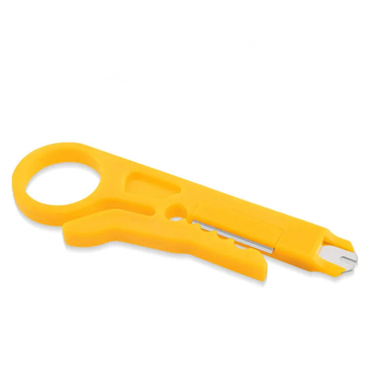 Multifunctional network cable pliers with stainless steel handle and 45# steel clamp head for cutting stripping and crimping