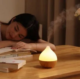 Asakusa wood grain finish 100ml USB aroma diffuser with vase shape for home aromatherapy