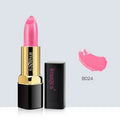 Moisturising lipstick bullet in one of ten colours including coral red, classic red, and barbie pink.