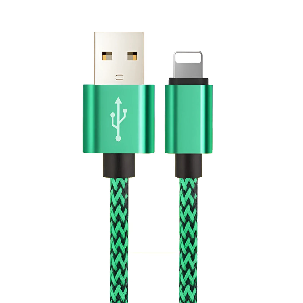 Braided hemp rope mobile phone charging cable for Apple iPhone in six colour options