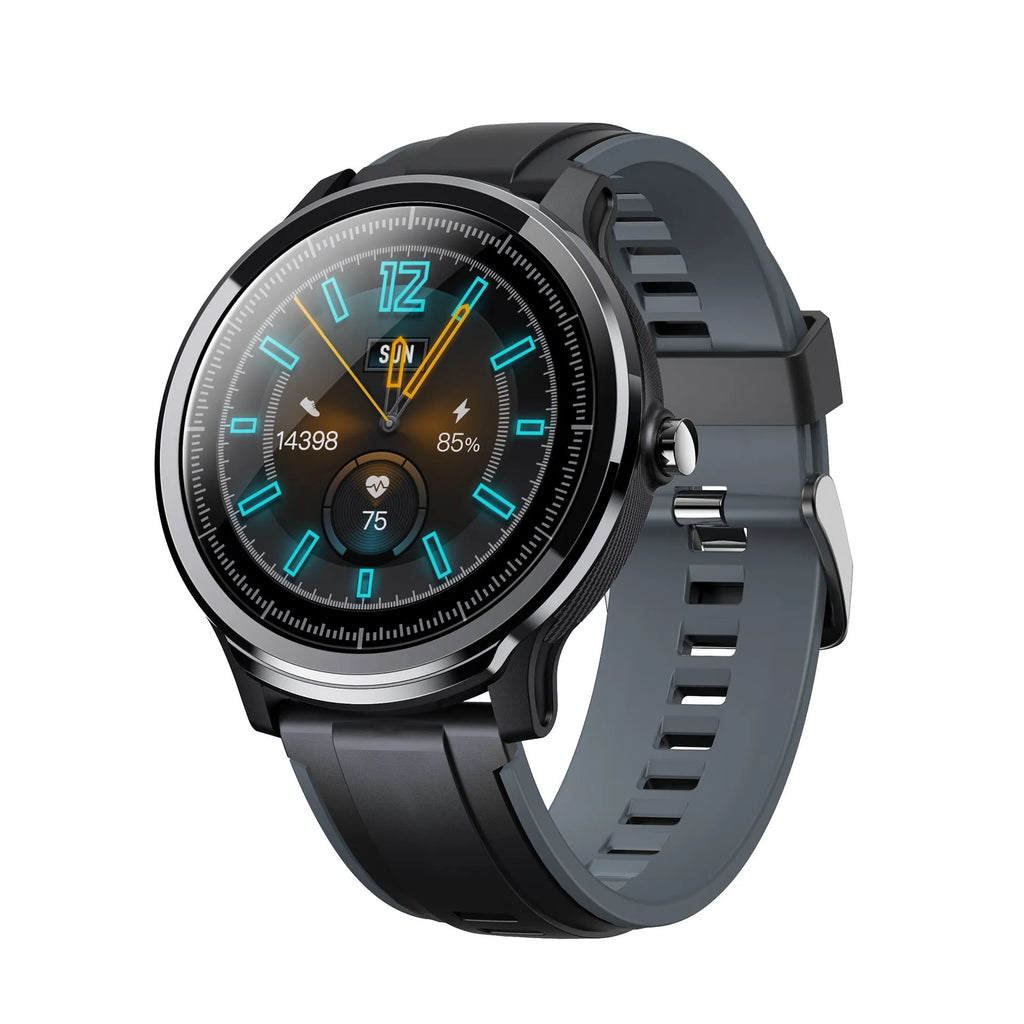 Kospet PROBE smart watch with 1.3 inch touch screen and silicone wristband in green colour