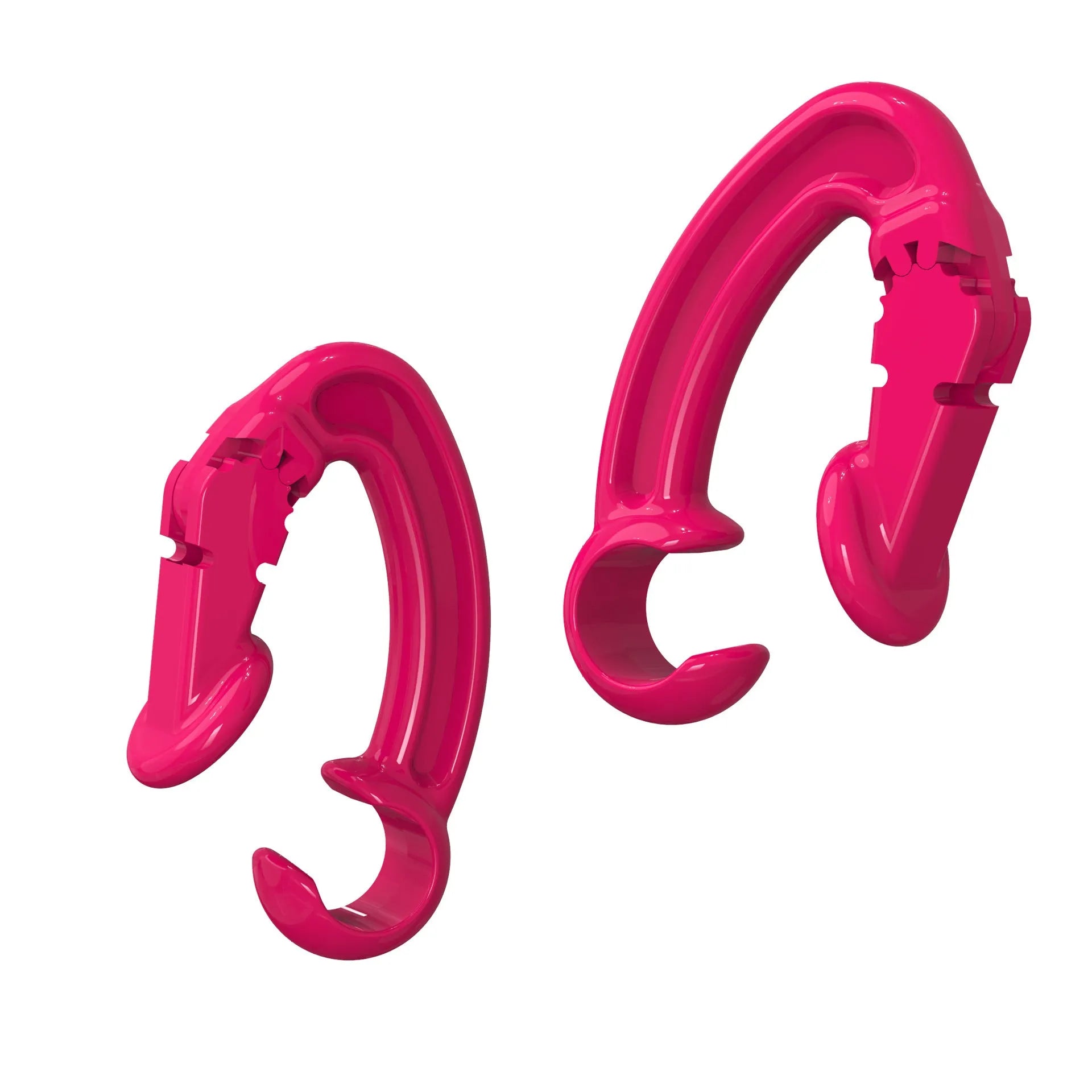 White Bluetooth earphone clip attached to Apple AirPods case showing back cover anti-lost design