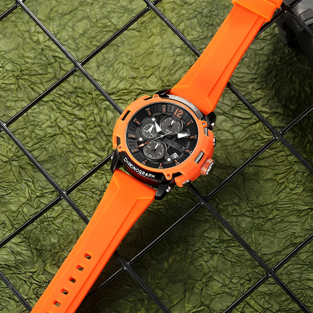 Men's digital waterproof watch with luminous display and calendar in multiple colour options