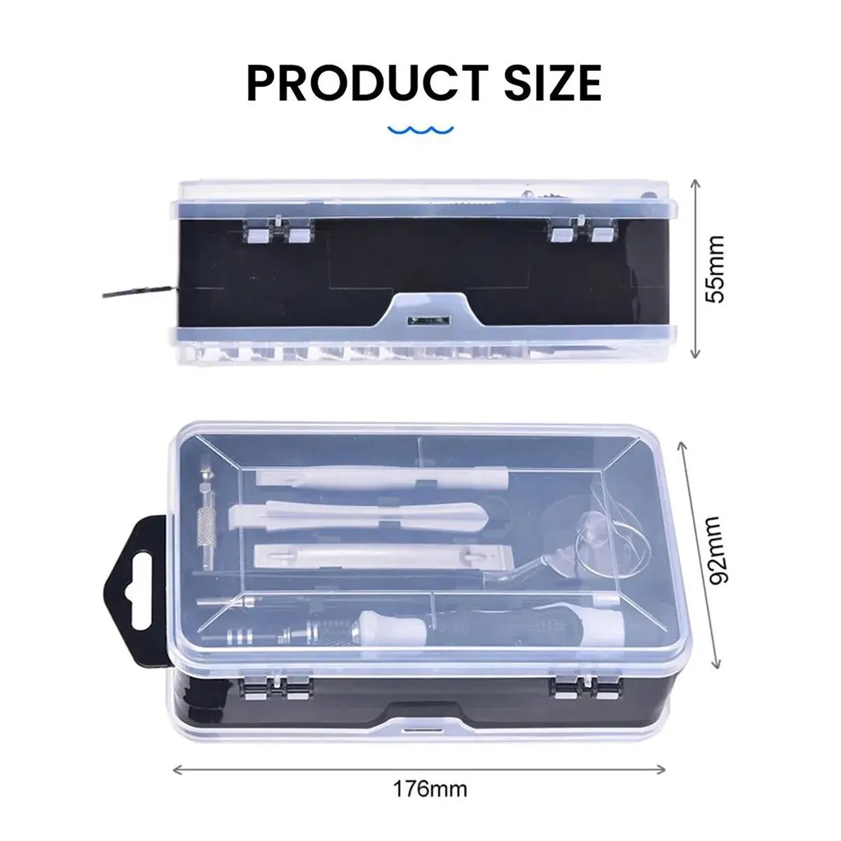 115-in-1 precision screwdriver set with 91 metal bits, magnetic tips, extension bar, and ergonomic handle in a sturdy case