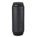 Black and white mini Bluetooth stereo speaker with colourful LED lights and control buttons