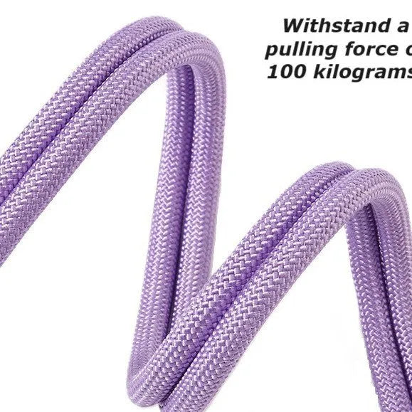 Nylon dog leash with anti-slip foam handle in choice of four colours.