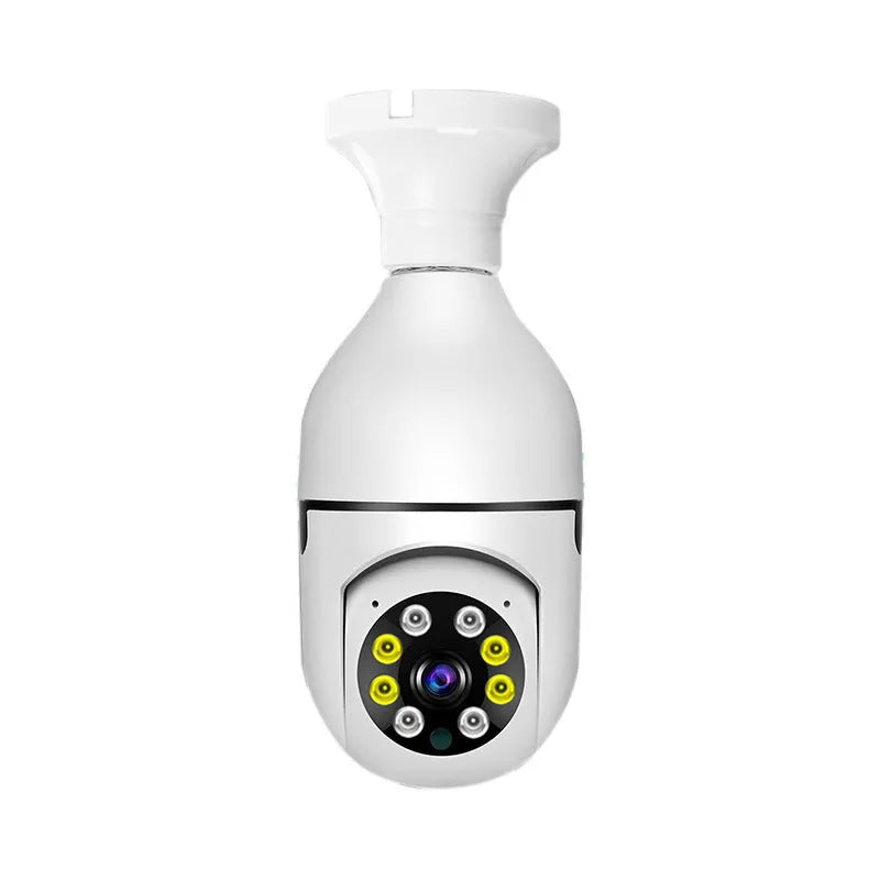 Wireless WiFi bulb camera with 1080p resolution and full colour night vision capability