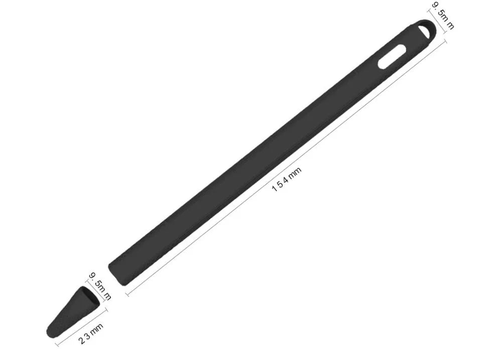 Silicone touch pen set storage protective cover for Apple Pencil 2 in soft grip design
