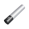 Black and silver aluminium red light therapy mosquito repellent lamp with torch function