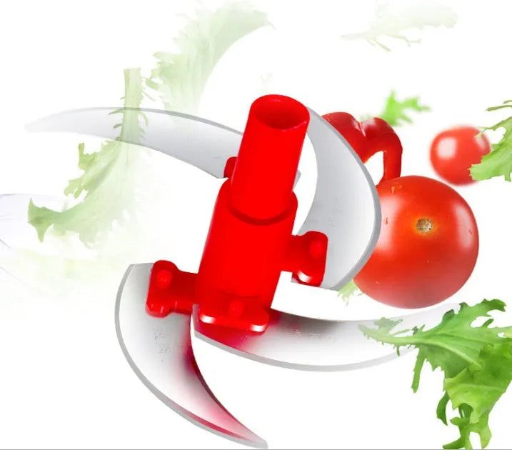 Manual multifunction meat grinder with stainless steel blade and PP plastic body for mincing meat and vegetables