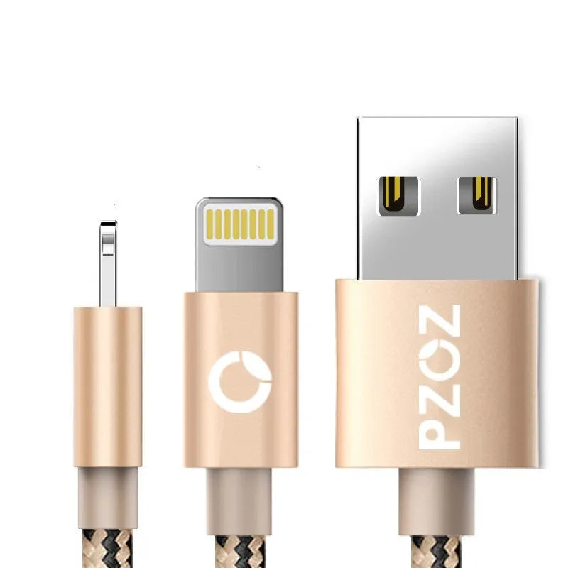 Apple MFI certified Lightning data cable in grey or silver with 1 metre length