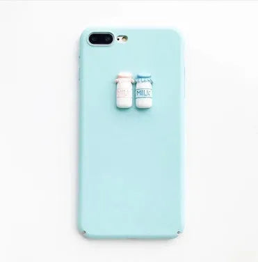 Soft pink TPU silicone iPhone case with a raised 3D cartoon cat design on the back.