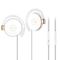 L1 sports earphone wired ear hook headset with microphone and 3.5mm plug in black