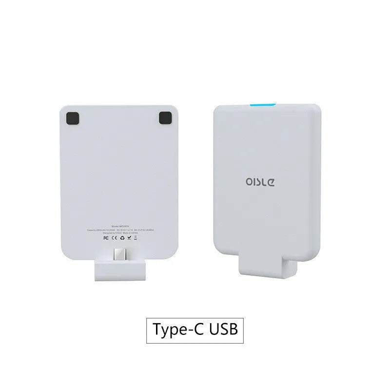 MP282P back clip battery in multiple colours showing 4500mAh capacity and thin 9mm profile