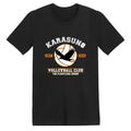 Harajuku anime t-shirt for men with Haikyuu print, milk silk fabric, round neck, short sleeve, available in multiple colours