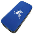 Blue vertical hanging Sanda square foot kicking bag for boxing training