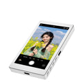 X40M Audio Zoom mobile phone projector with magnetic rear mount showing black, grey and white colour options
