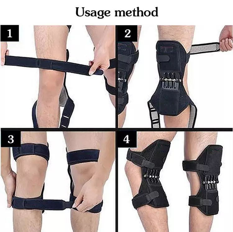 Powerful Spring Force Knee Protector - Breathable Joint Support Brace for Running, Fitness & Daily Relief