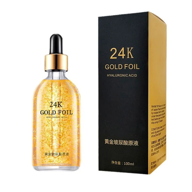 24K nicotinamide hyaluronic acid ginseng facial essence bottle for neutral and combination skin