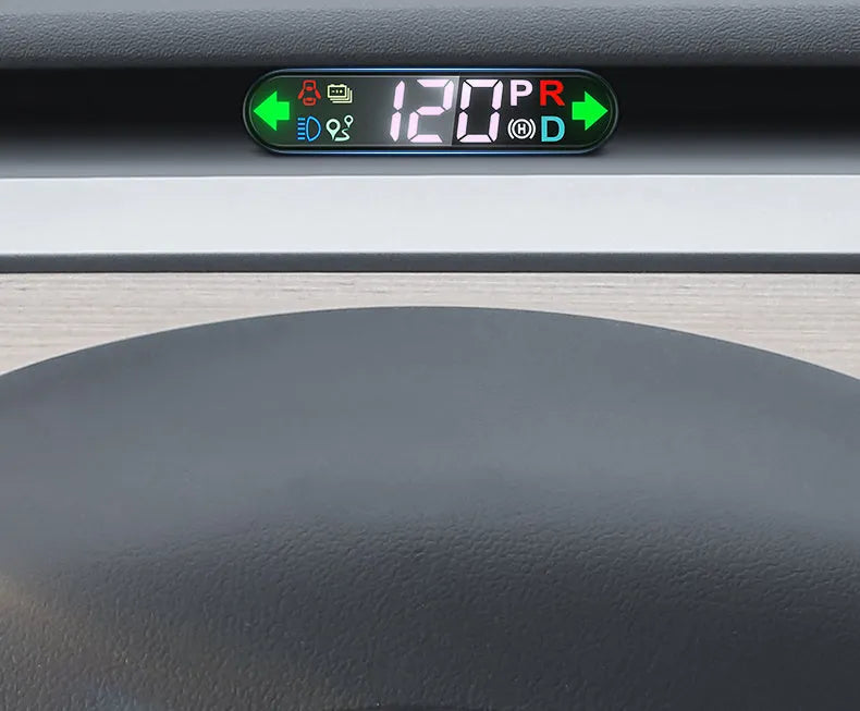 Tesla Model 3 Y air meter speed sub-screen LCD display mounted on air conditioning outlet