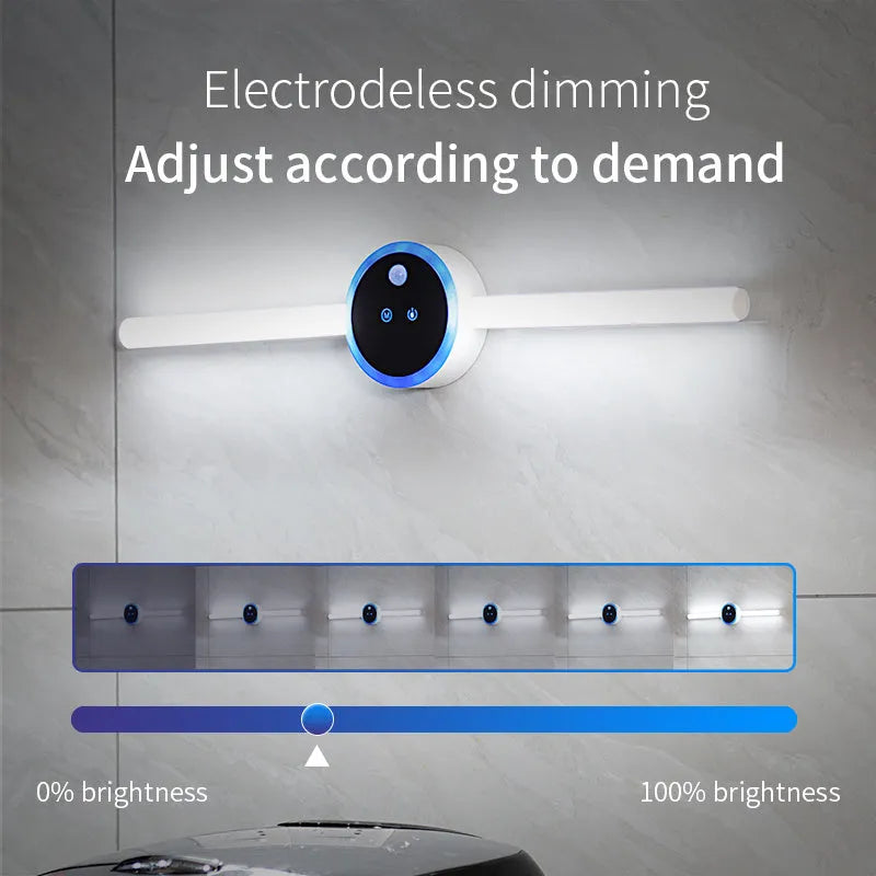 Smart cabinet light with clock timer sensor light removable LED wardrobe light human body sensor