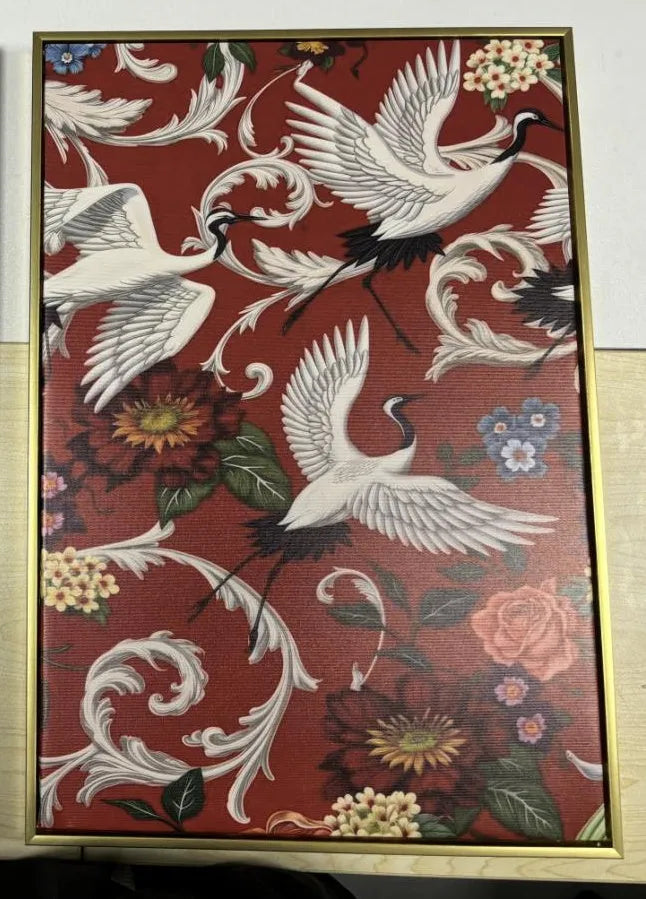 Canvas wall art painting with PS frame in multiple size options and colour choices for home decoration