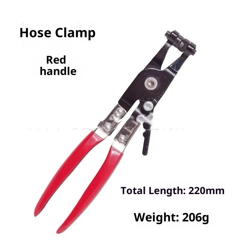 7-piece steel oil pipe clamp set in Type A box for auto repair with straight throat caliper design