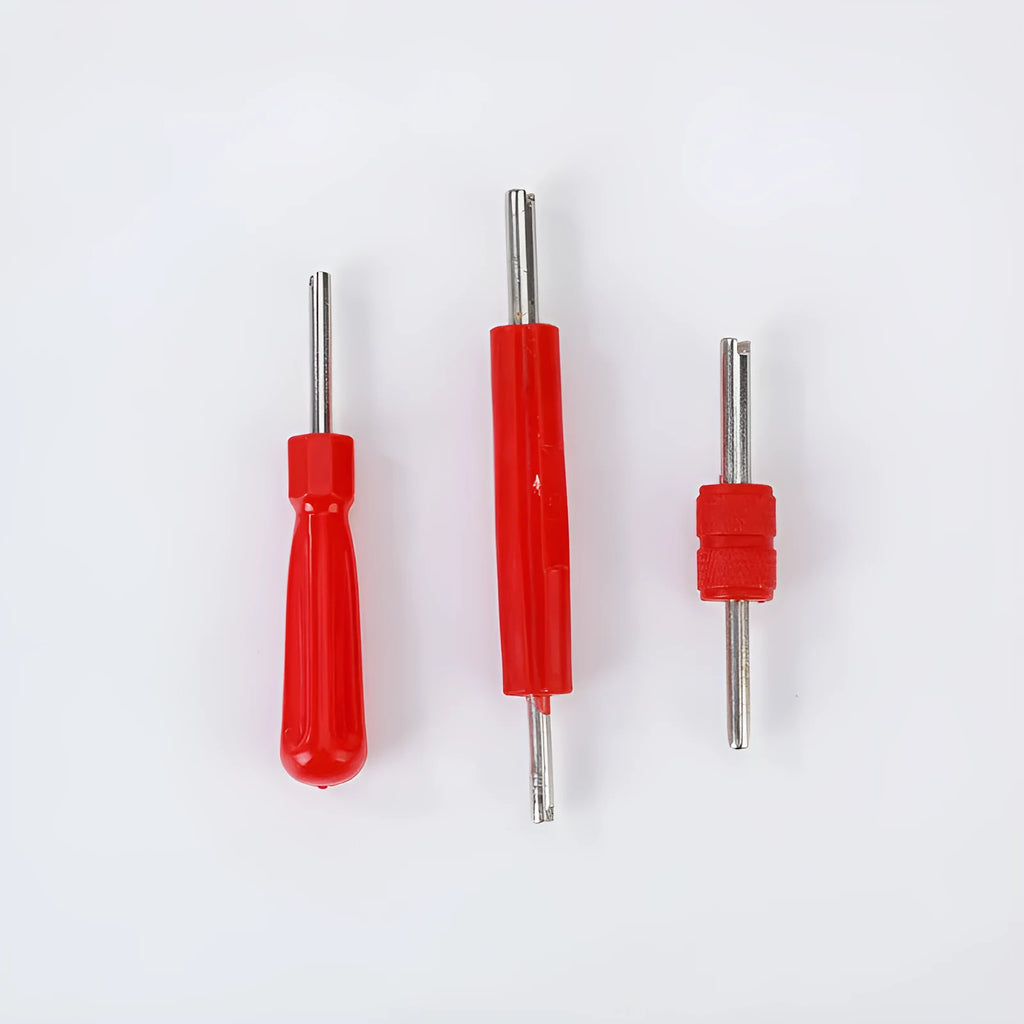 Aluminium alloy single-head tool twist valve wrench in one of three colour styles.