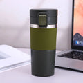 430ml vacuum insulated tumbler with 304 stainless steel liner and 201 stainless steel shell in grey, black, dark green, orange red or light brown