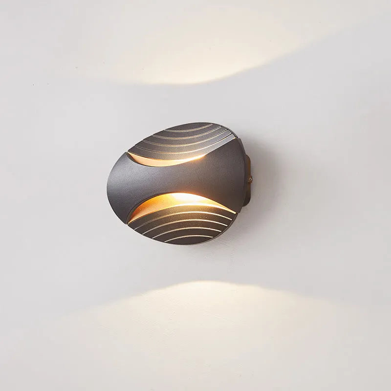 Modern aluminium wall-mounted bedside lamp with IP65 waterproof rating
