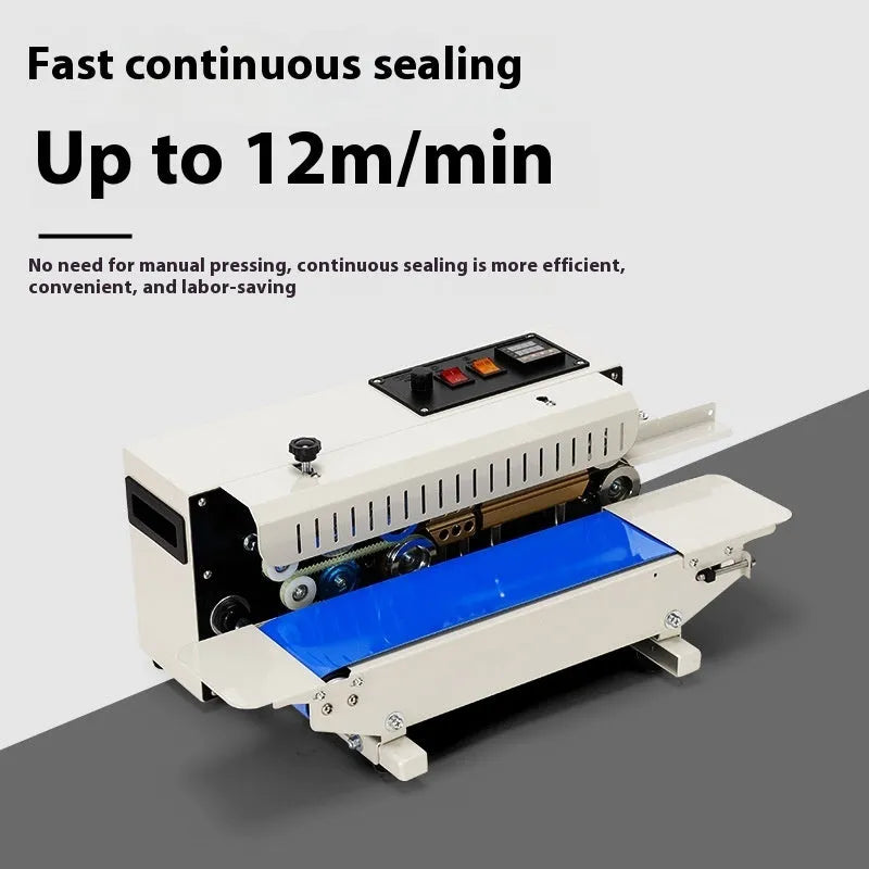 Mini handheld steel seal sealing machine for printing dates on sealed bags.
