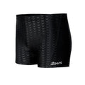 Men's solid colour swimming trunks in shark skin polyester fabric for beach surfing and swimming