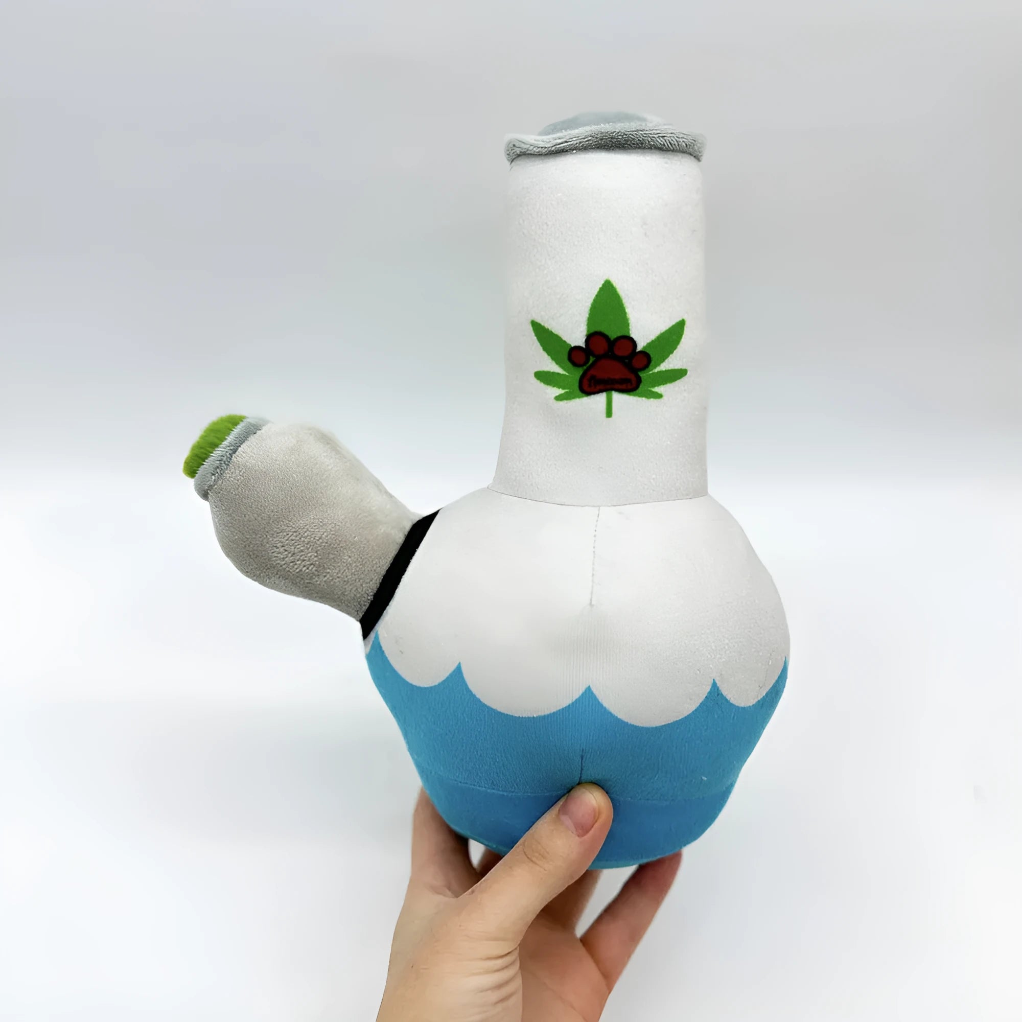 Kettle-shaped plush dog toy with squeaker, 24 cm bite-resistant pet chew toy